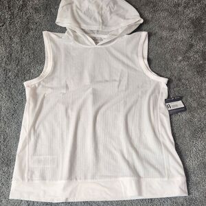 Eddie Bauer In Motion Trail Breeze Hoodie White Size Medium New Lightweight